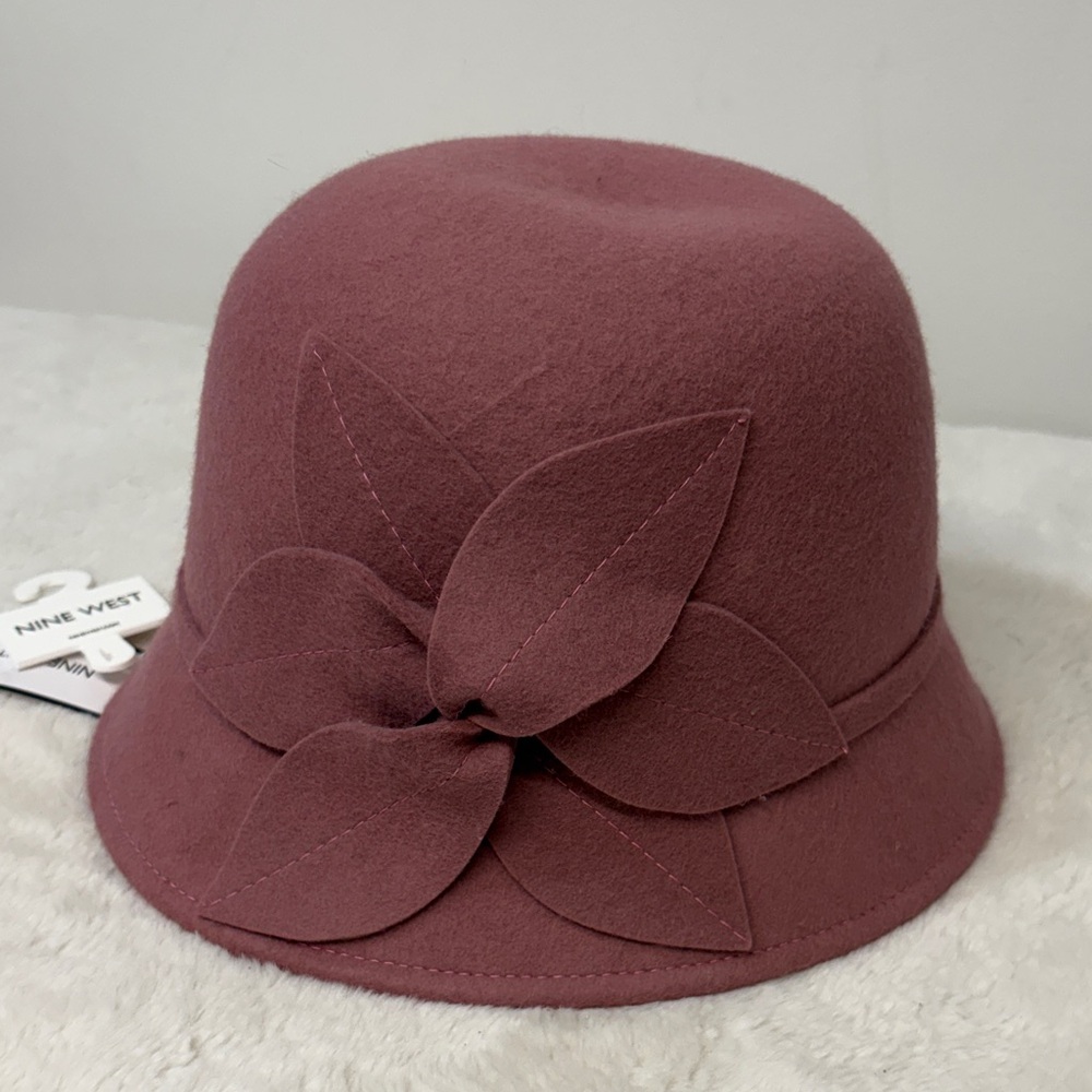 NINE WEST 100% Wool Cloche Hat